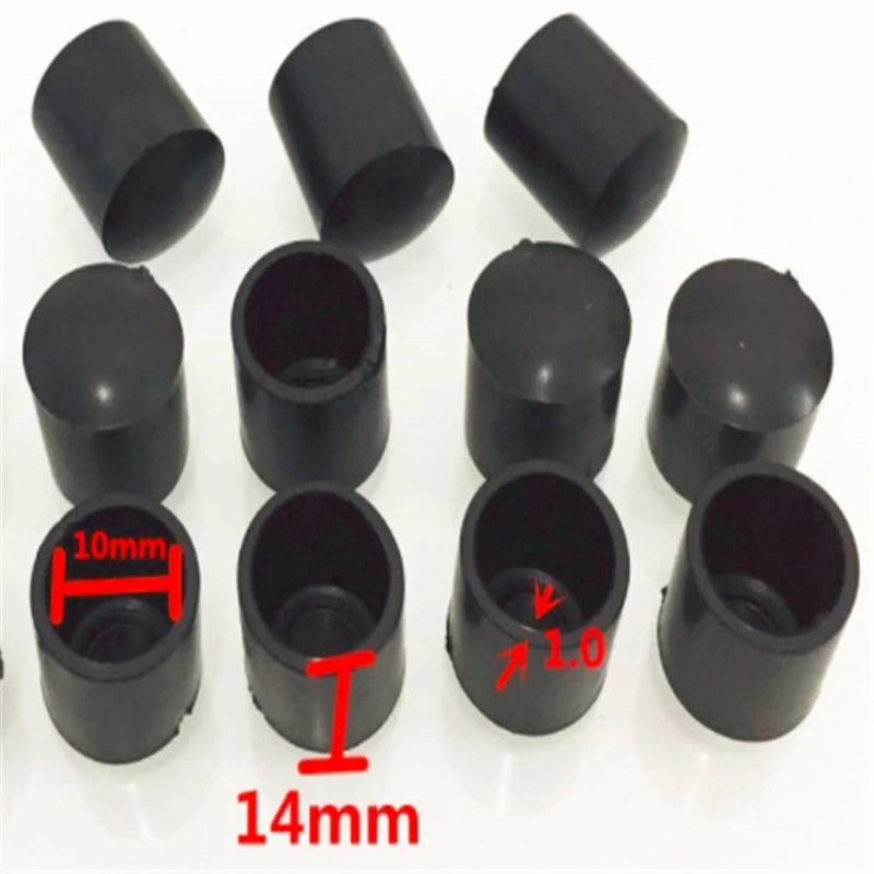 Customized Rectangular Rubber Cap End Protection Cap Rubber Product Rubber Part