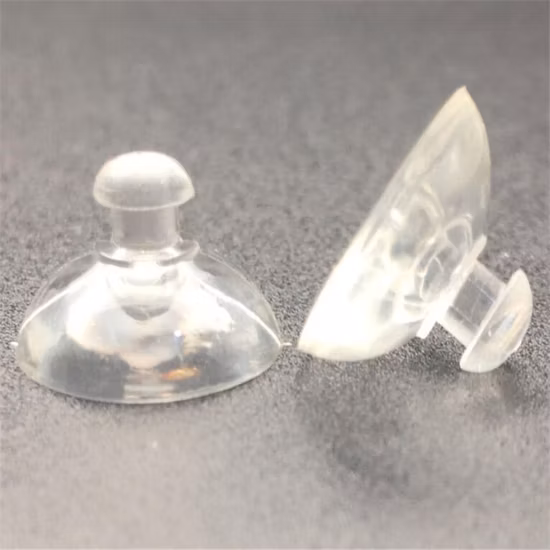 Ventosa de vacío de plástico de gran oferta con rosca de tornillo, producto de caucho antivibración, pieza de goma, ventosas transparentes de PVC, ventosa de PVC
